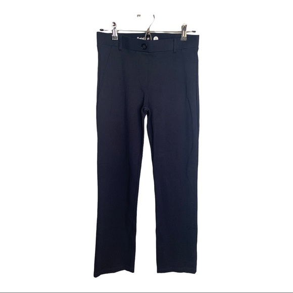 Betabrand Straight-Leg Two-Pocket Dress Yoga Pants (Navy) Small Short Petite - Picture 2 of 6